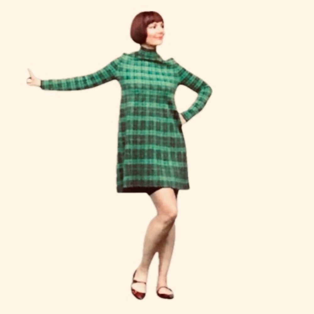 Rare‼️Exquisite‼️EUC Missoni Green/BrownPink Weave 60’s style Midi Dress/Sweater